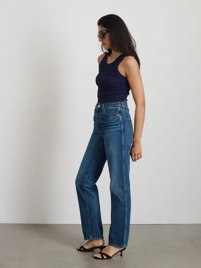 Alex Mill Everyday Rib Tank In Dark Navy