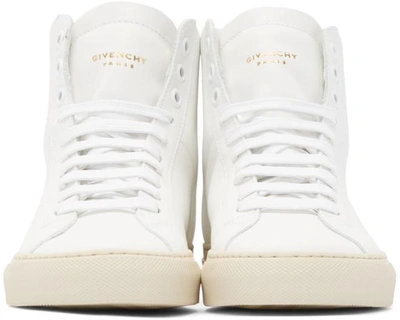 Shop Givenchy White Knotted High-top Sneakers