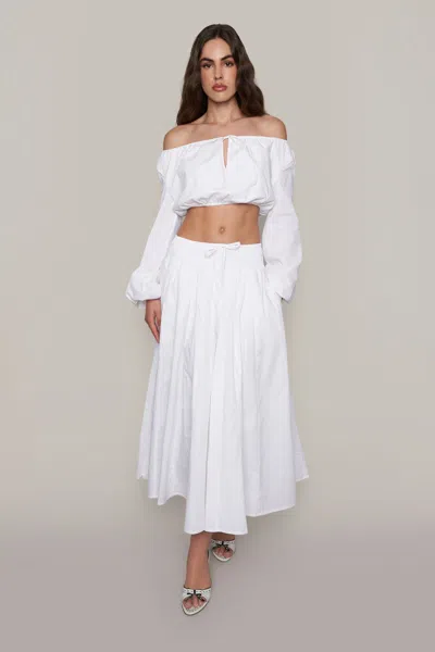 Danielle Guizio Ny Annabella Top In White