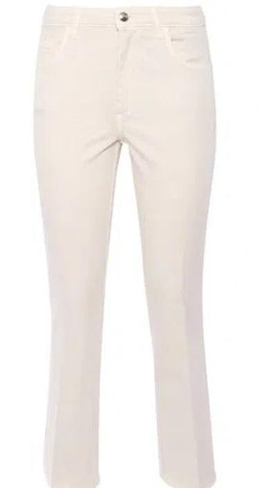 Shop Fay Jeans In Ivory
