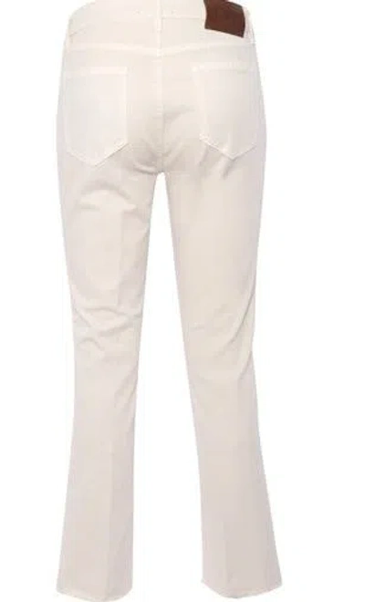 Shop Fay Jeans In Ivory