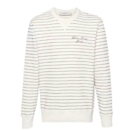 Shop Golden Goose Sweaters In Heritage White/blue