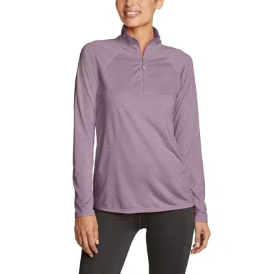 Shop Eddie Bauer Women's Trail Runner Long-sleeve 1/2-zip In Purple