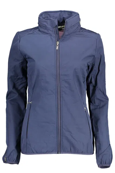 Shop Norway 1963 Chic Sportswear Jacket With Removable Women's Hood In Blue