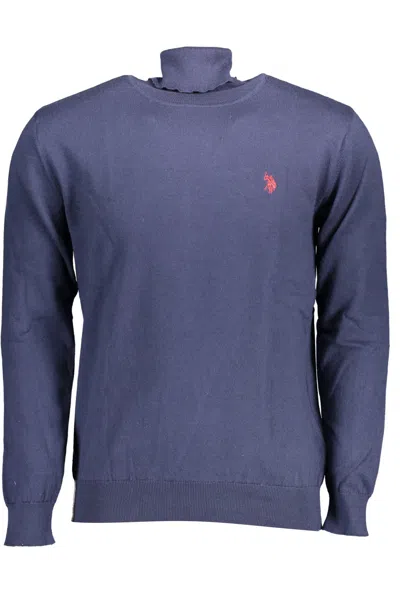 Shop U.s. Polo Assn U. S. Polo Assn. Elegant Turtleneck With Embroide Men's Logo In Blue