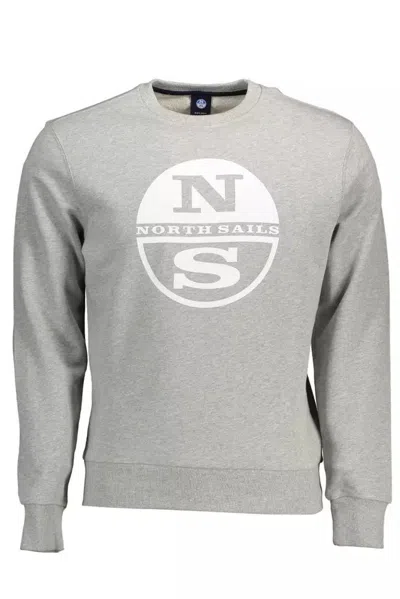 Shop North Sails Elevated Comfort Cotton Men's Sweater In Grey