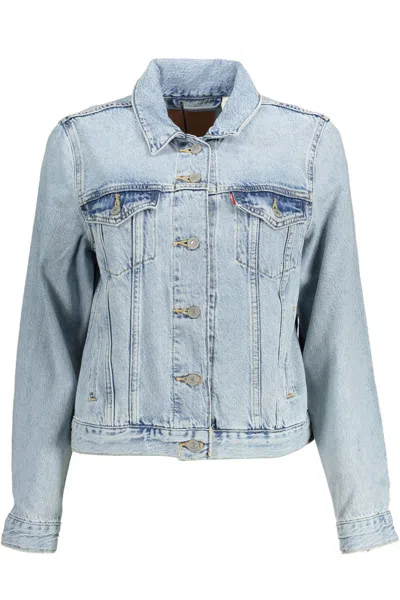 Levi's Light Blue Cotton Women Jacket In Blue