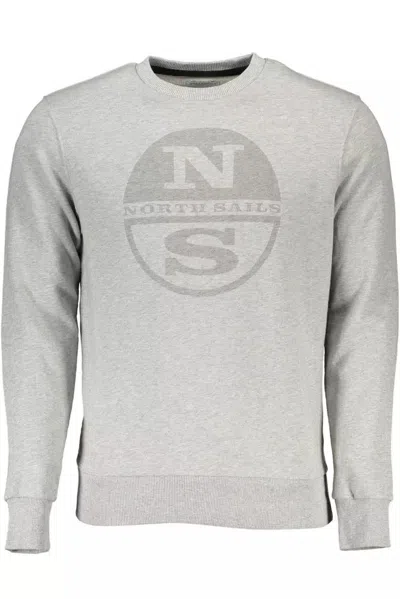 Shop North Sails Eco-friendly Organic Cotton Men's Sweatshirt In Grey