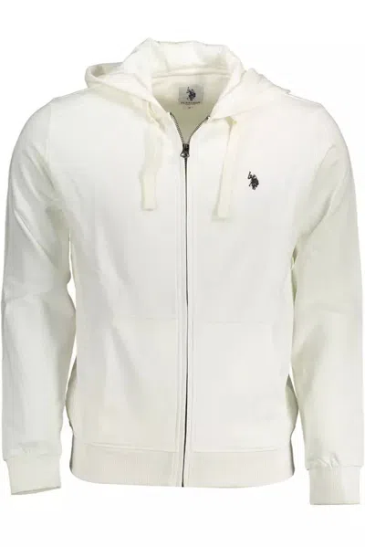 Shop U.s. Polo Assn U. S. Polo Assn. Classic Hooded Zip Men's Sweatshirt In White