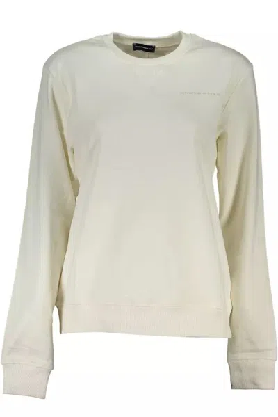 Shop North Sails Chic Organic Cotton Crewneck Women's Sweater In White