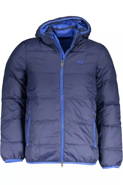 Shop La Martina Elegant Detachable Hood Jacket In Men's In Blue