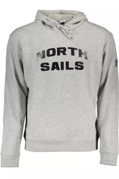 Shop North Sails Sleek Hooded Sweatshirt With Central Men's Pocket In Grey