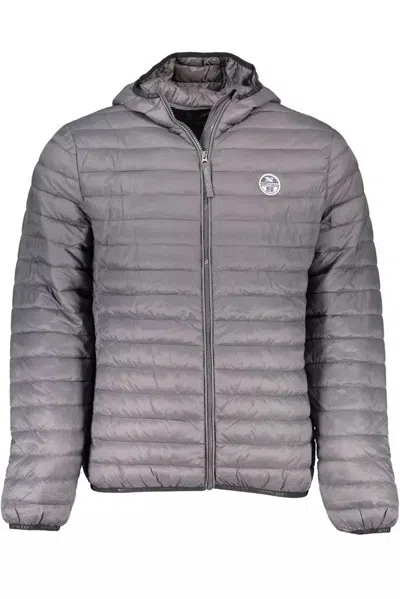 Shop North Sails Sleek Hooded Polyamide Jacket In Men's In Grey