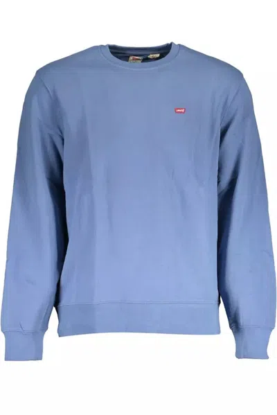 Shop Levi's Classic Crew Neck Cotton Men's Sweater In Blue