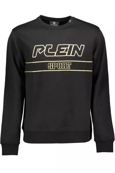 Shop Plein Sport Sleek Long-sleeve Active Men's Sweatshirt In Black