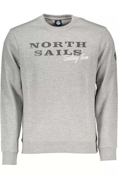 Shop North Sails Chic Long-sleeved Sweatshirt With Men's Print In Grey