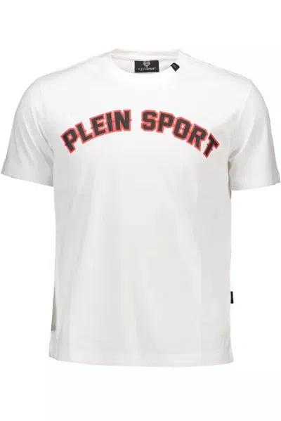 Shop Plein Sport Sporty Elegance Cotton Men's T-shirt In White