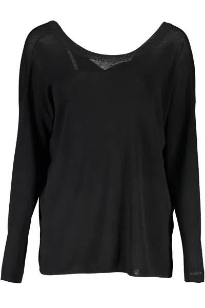 Shop Gant Ele Woolen Long-sleeve Women's Sweater In Black