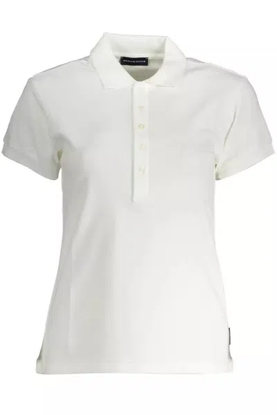 Shop North Sails Chic Short Sleeve Polo Women's Elegance In White