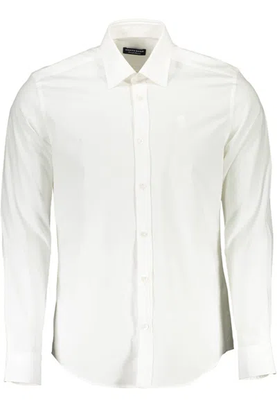 Shop North Sails Elegant Stretch Cotton Men's Shirt In White