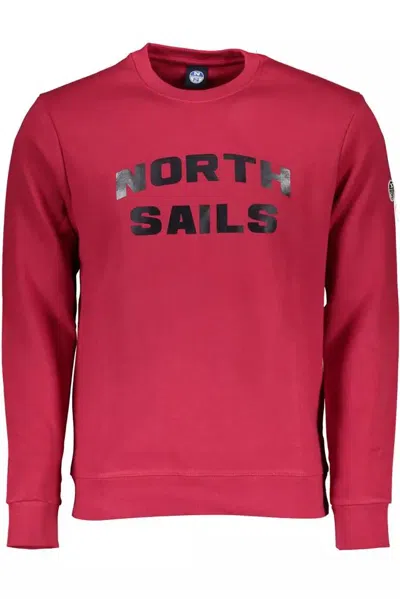 Shop North Sails Chic Printed Crew Neck Men's Sweatshirt In Pink
