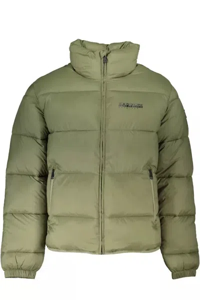 Shop Napapijri Eco-conscious Long-sleeved Men's Jacket In Green