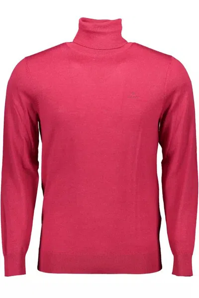 Shop Gant Ele Wool Mock Neck Sweater In Men's In Pink