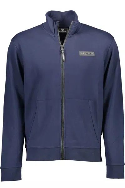 Shop Plein Sport Sleek Long-sleeved Athletic Men's Sweatshirt In Blue