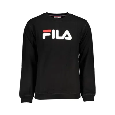 Shop Fila Sleek Long Sleeve Crew Neck Men's Sweatshirt In Black