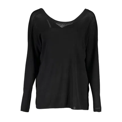 Shop Gant Ele Wool Sweater With Round Women's Neck In Black