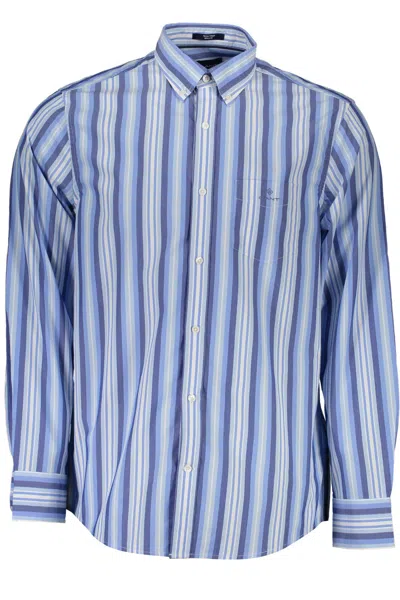 Shop Gant Ele Short Sleeve Men's Shirt In Blue