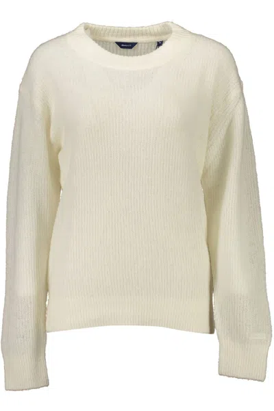 Shop Gant Ele Wool-blend Women's Sweater In White