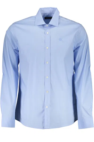 Shop North Sails Elegant Long Sleeve Men's Shirt In Blue