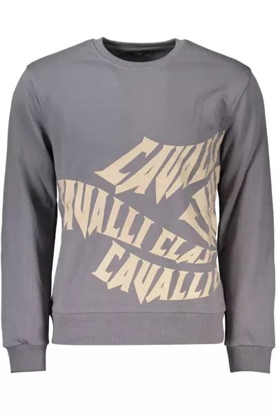Shop Cavalli Class Sophisticated Round Neck Men's Sweater In Grey
