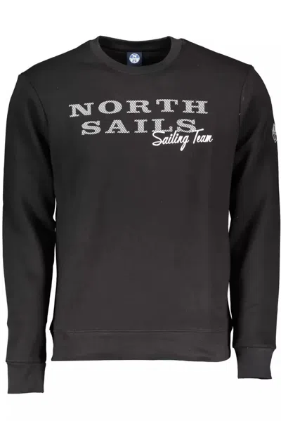 Shop North Sails Sleek Long-sleeve Crew Neck Men's Sweater In Black