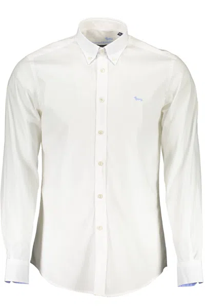 Shop Harmont & Blaine Elegant Cotton Blend Shirt For Men's Men In White