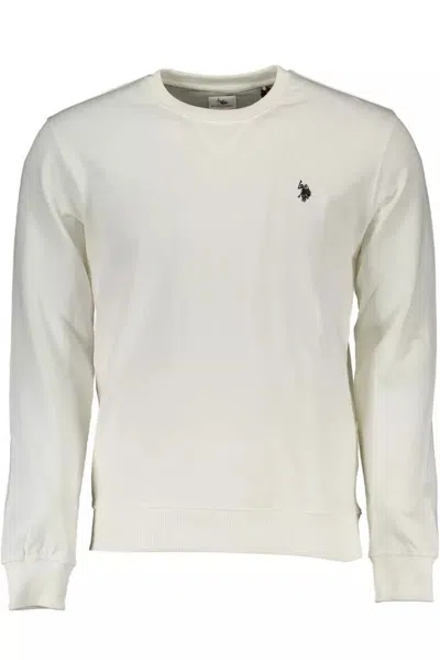 Shop U.s. Polo Assn U. S. Polo Assn. Classic Round Neck Men's Sweatshirt In White