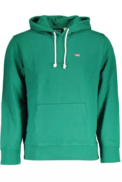 Shop Levi's Cotton Hooded Sweatshirt With Men's Logo In Green