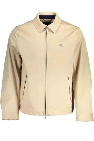 Shop Gant Ele Sports Men's Jacket In Beige