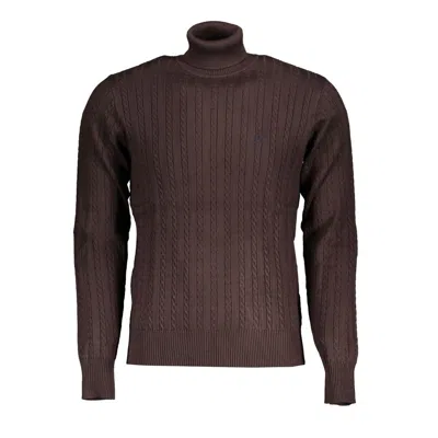 U.s. Grand Polo U. S. Grand Polo Elegant Turtleneck Men's Men's Sweater In Brown