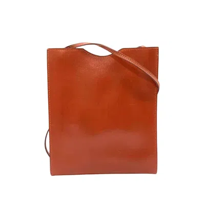 Shop Hermes Onimetou Leather Shoulder Bag () In Brown