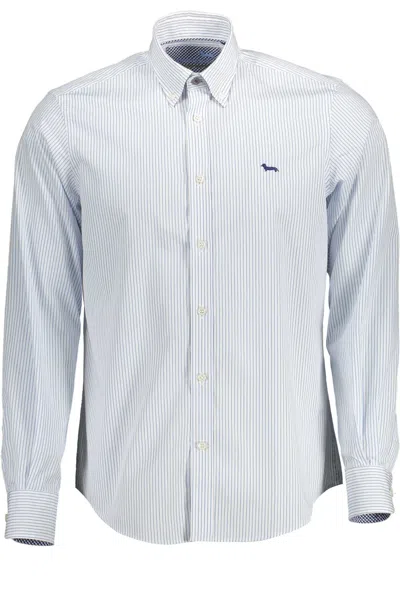 Shop Harmont & Blaine Elegant Cotton Shirt For Men's Men In Blue