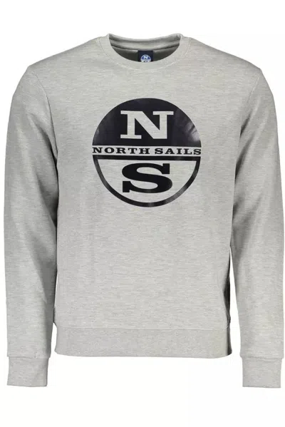 Shop North Sails Chic Long-sleeved Crewneck Men's Sweater In Grey