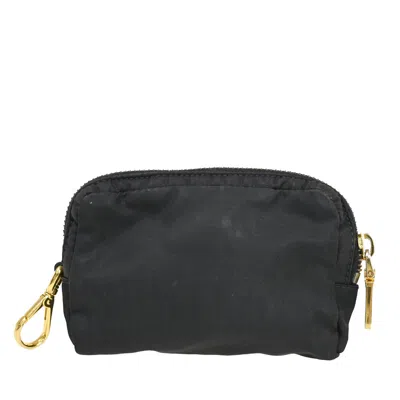 Shop Prada Tessuto Synthetic Clutch Bag () In Black