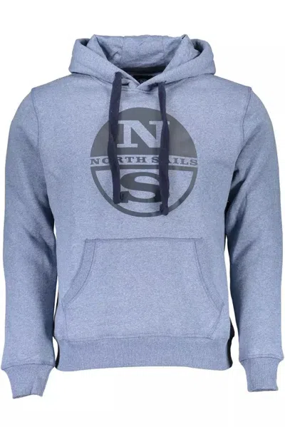 Shop North Sails Hooded Sweatshirt With Central Men's Pocket In Blue