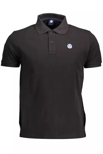 Shop North Sails Elegant Short-sleeved Polo Men's Shirt In Black