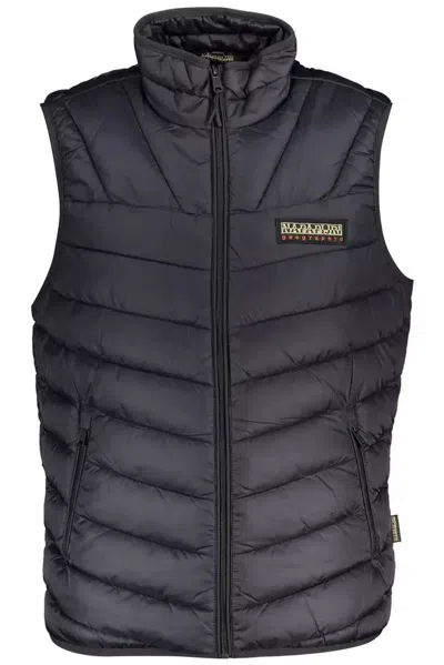 Shop Napapijri Sleek Sleeveless Outdoor Men's Vest In Black