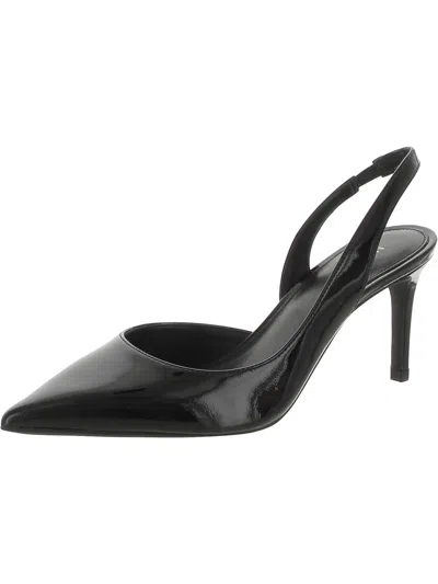 Shop Michael Michael Kors Alina Flex Sling Womens Padded Insole Patent Leather Slingback Heels In Multi