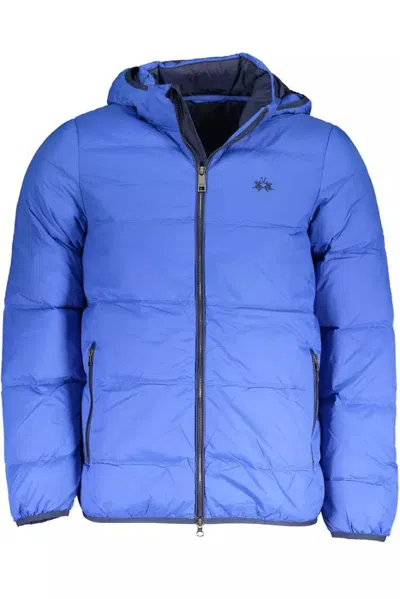 Shop La Martina Elite Jacket With Detachable Men's Hood In Blue