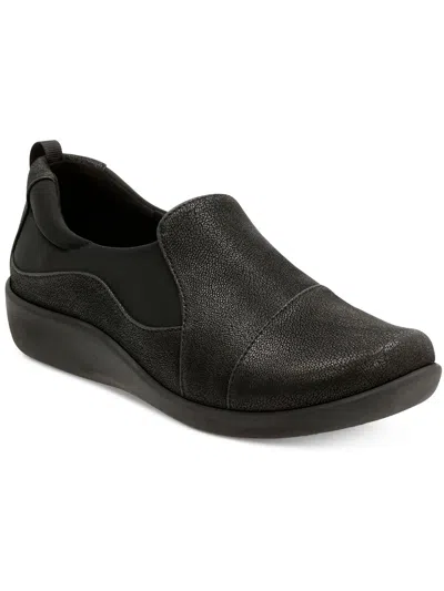 Shop Cloudsteppers By Clarks Sillian Paz Womens Faux Suede Round Toe Loafers In Black